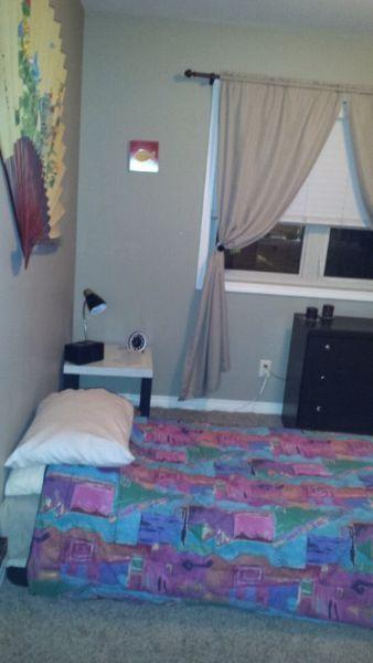 Single furnished bedroom available in Sylvan Lake $550