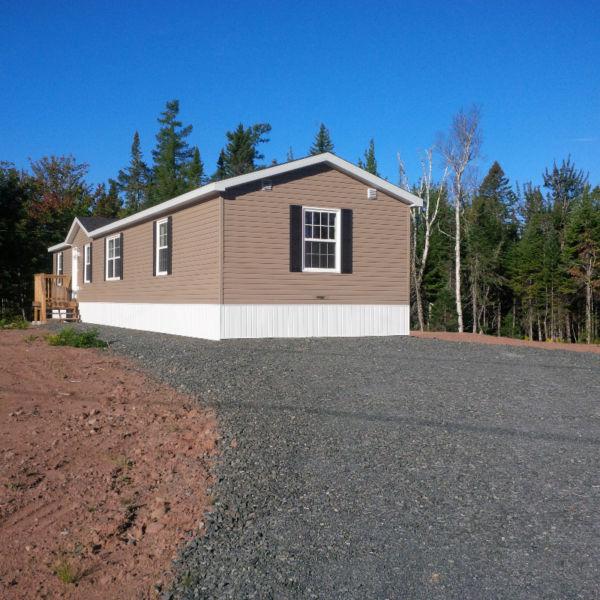 $298 Biweekly, 3 bedroom 2 bath mini home 1 acre land & home