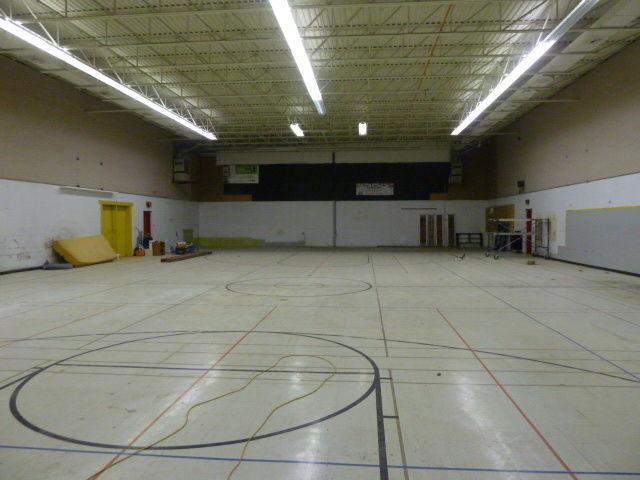 Large space ,former high school gymnasium
