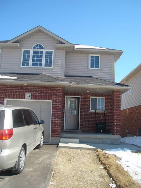 3BR semi, 1500sf (2009), South-end, March -April 1