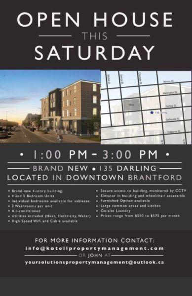 OPEN HOUSE SATURDAY TO VIEW THE NEW STUDENT COMPLEX DOWNTOWN!