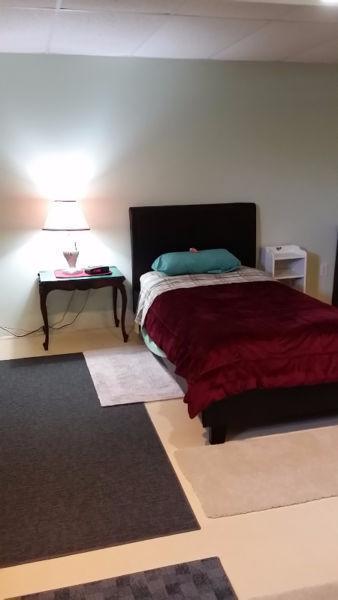 Furnished Basement Room in Prince Edward County near