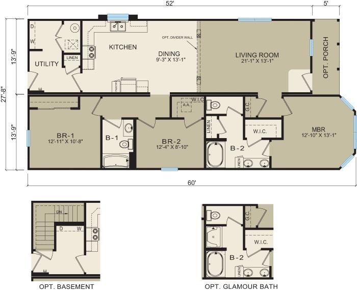 Custom Modular Homes - Model 3659