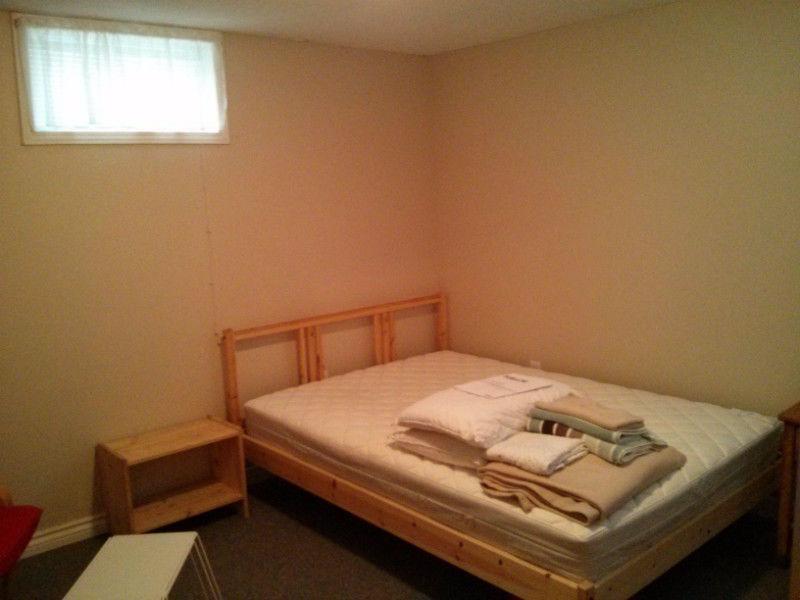 Bedroom in Basement Apartment in Quiet North End Neighborhood