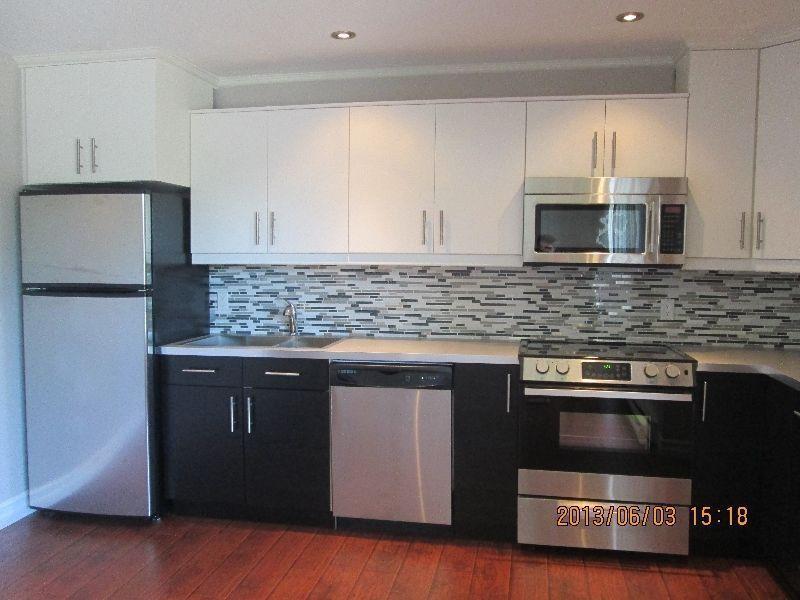 Completely renovated 3 bedroom apartment Available Apr. 1