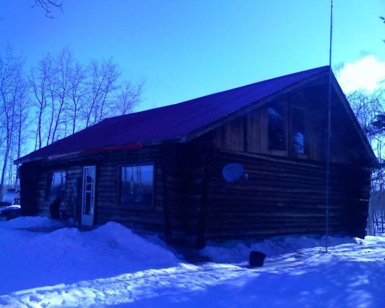 Log home 160 acres Matheson