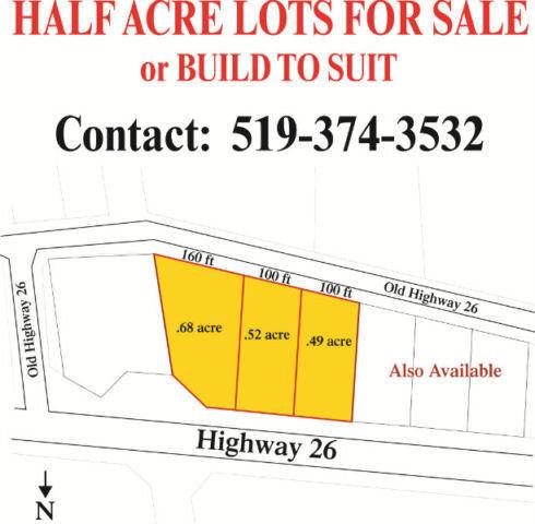 Lots for sale near Meaford and Thornbury