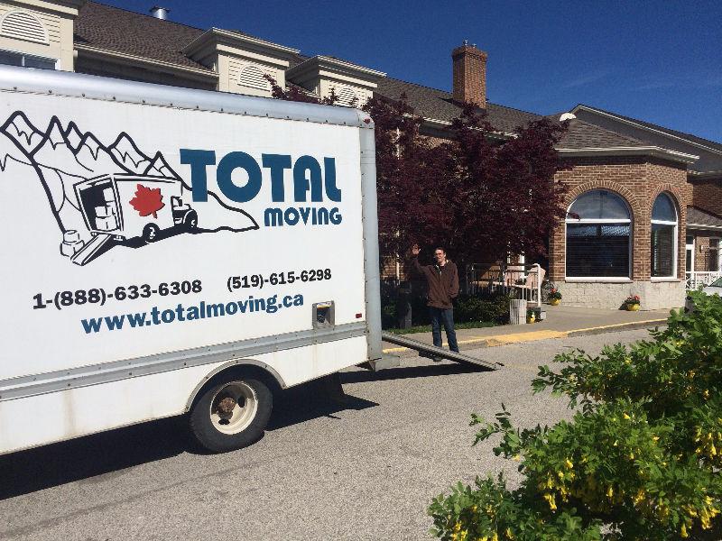 Are you moving? Get a quote from Total Moving- WSIB +Insured!
