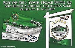 Buy or Sell your Home with us and receive a $2000 prepaid Visa