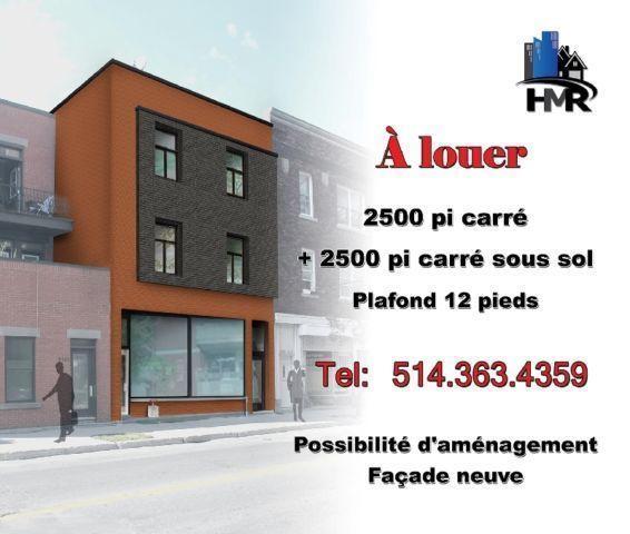 **PRIX INCROYABLE** LOCAL COMMERCIAL HOMA 2500 pc RDC+2500 pc SS