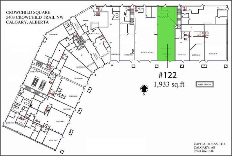 Prime NW Retail for Lease - #122, 5403 Crowchild Trail