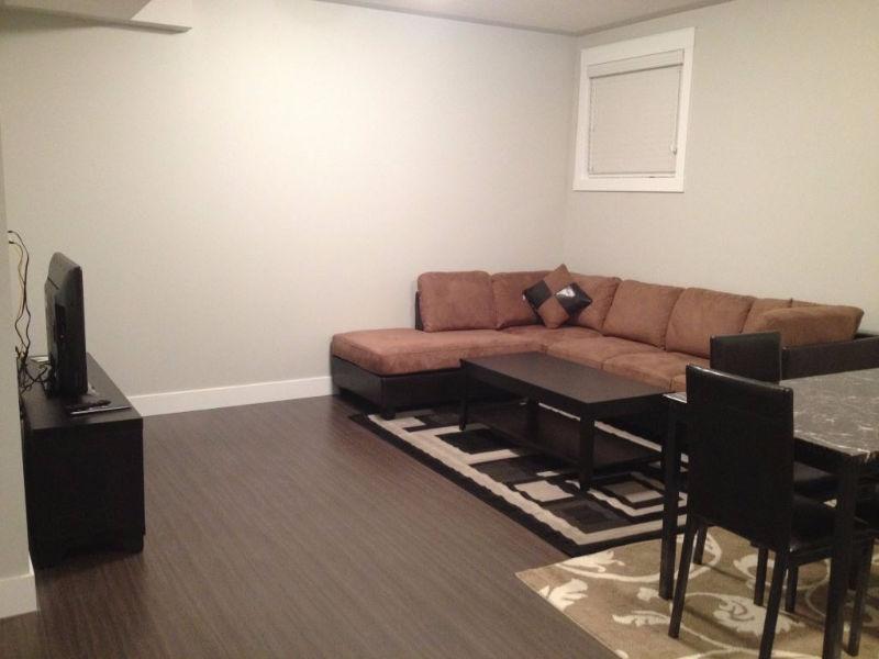 2 Bedroom 2 bathroom Legal Basement suite for rent -Parson Creek