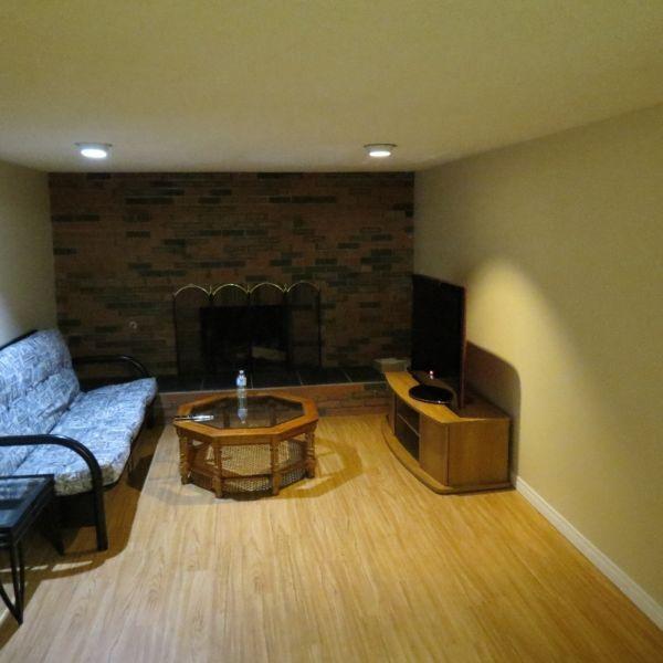 clean furnished basement BR for rent in NW everything included