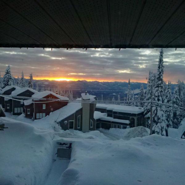 Big White Ski Condo with view of Monashees from private HotTub
