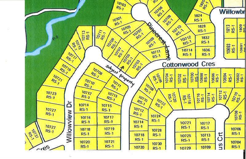 Lot for Sale in Willowbrook Subdivision in