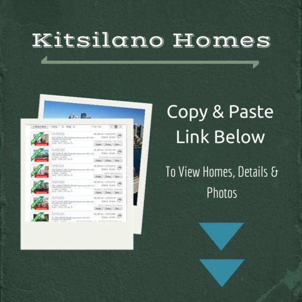 2 Bedroom Kitsilano Homes - $450K - Free List of Homes