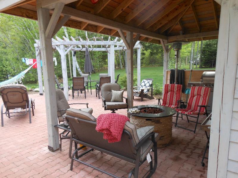 CUSTOM HOME WITH BARN BEAMS