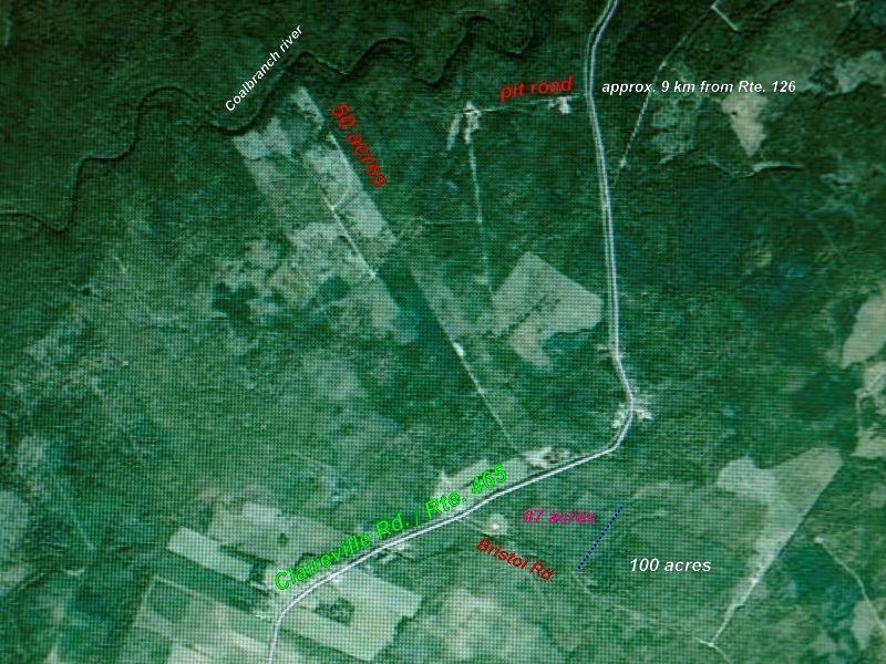 50 ACRES WOODLOT ON COALBRANCH RIVER CLAIRVILLE N.B