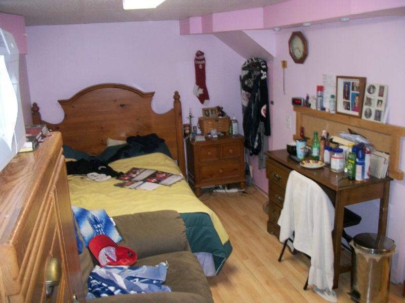 Furnished Basement Bedroom