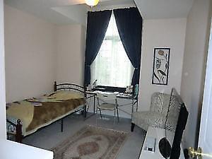 A furnished bedroom-for female student or professional south end