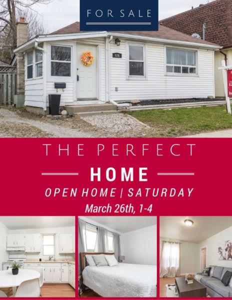 OPEN HOUSE TODAY! East end starter home
