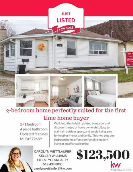 OPEN HOUSE TODAY! East end starter home