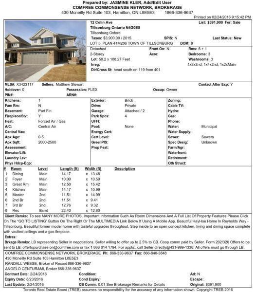 hayhoe home forsale