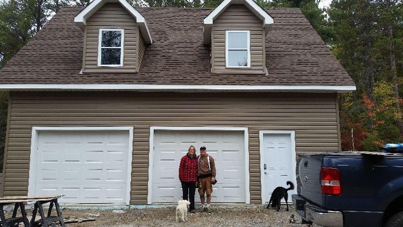 Country lot with garage