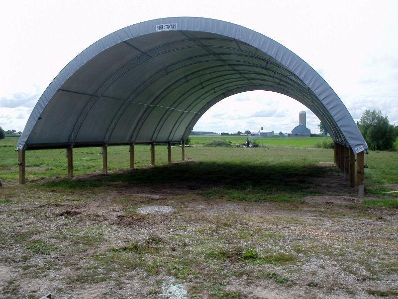 HAY STORAGE - 32' X 72' FABRIC BUILDING