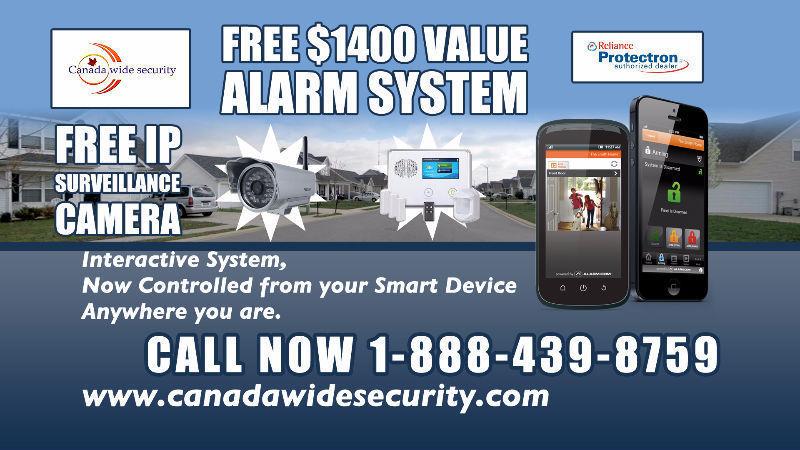 FREE ADT ALARM SYSTEM + FREE Surveillance IP Camera