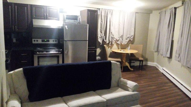 Bright spacious 2 bedroom basement apartment sublet