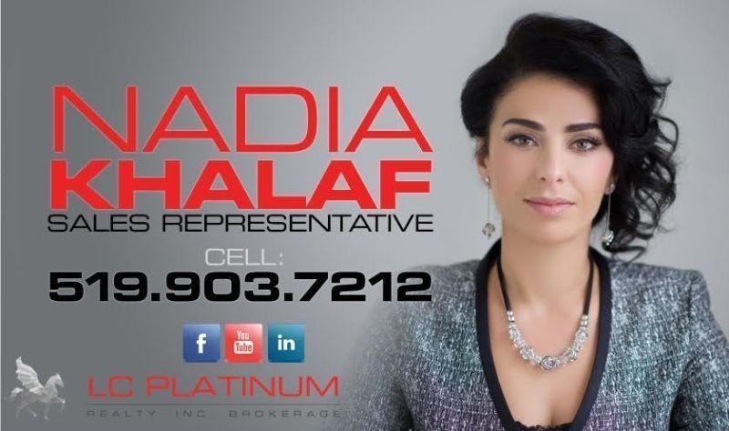 NADIA KHALAF - REAL ESTATE SALES REPRESENTATIVE