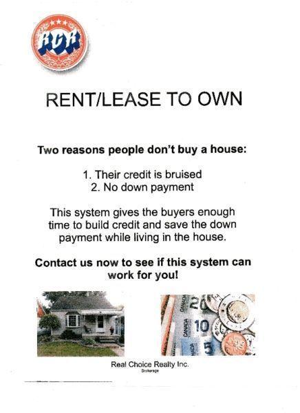 Rent\Lease to Own Specialist