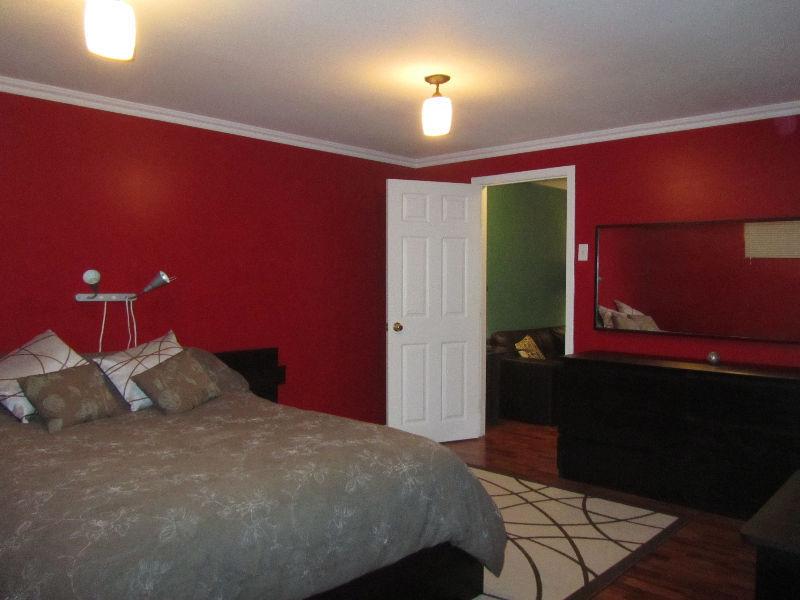 Beautifully furnished one bedroom basement suite for rent