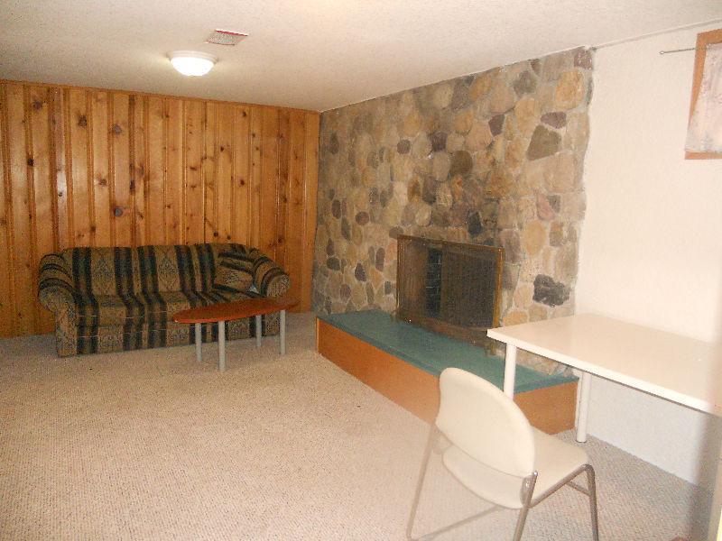 one bedroom suite in the basement for rent close to the UofC