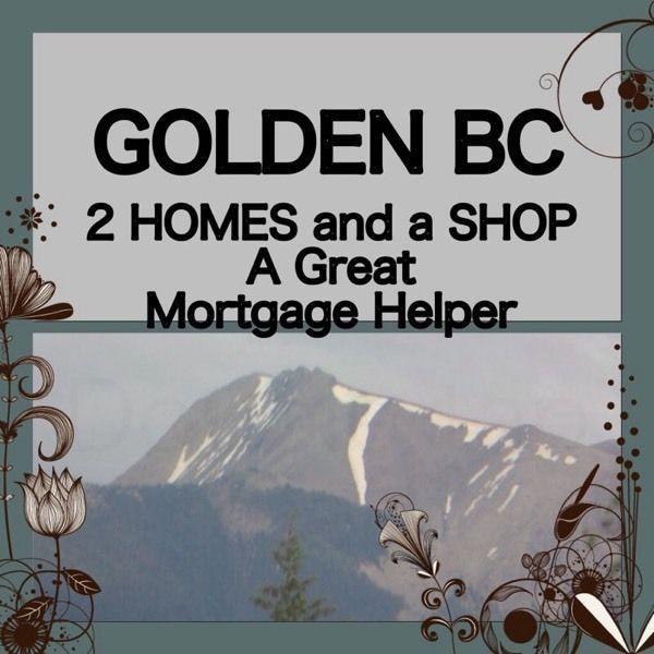 Golden bc 2 Homes and a Shop( Mortgage Helper)