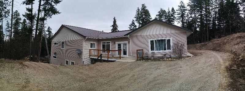 11.38 acre timbered lot and country home in the Thompson/Shuswap