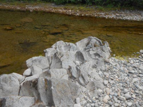 Placer gold claim on Similkameen river by Eastgate