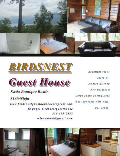 Birdsnest Guest House- Kaslo, BC