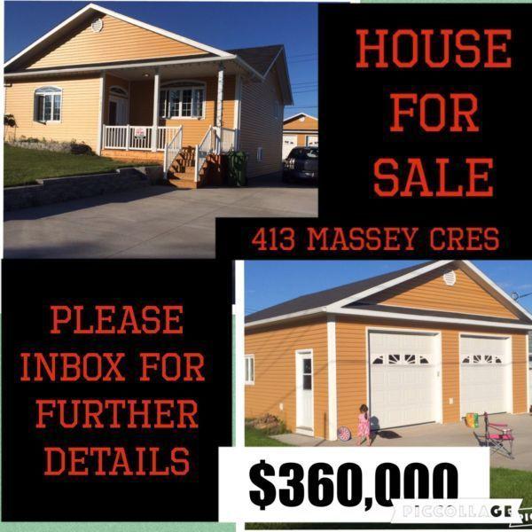 Wanted: HOUSE FOR SALE $360,000