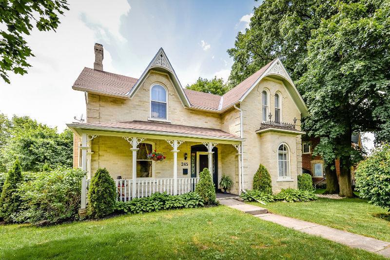 Classic Yellow Brick Victorian Home
