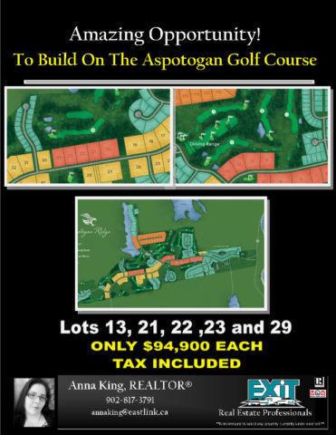 OWN YOUR PIECE OF LAND ON THE NEW GOLF RESORT - NO HST