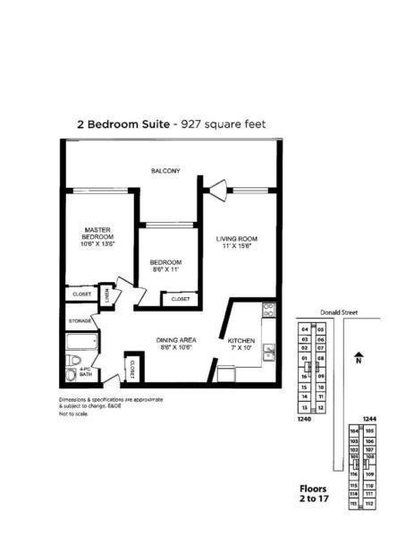 HUGE 2 bedrooms-Amazing Bonus! 1244-1240 Donald Street