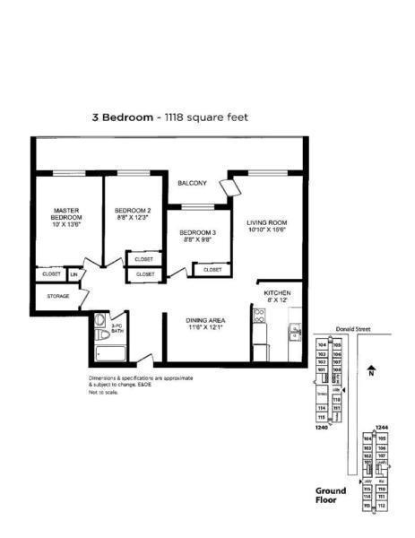 MOVE IN BONUS: 2nd Mth FREE! 1240 and 1244 Donald Street, 3BR