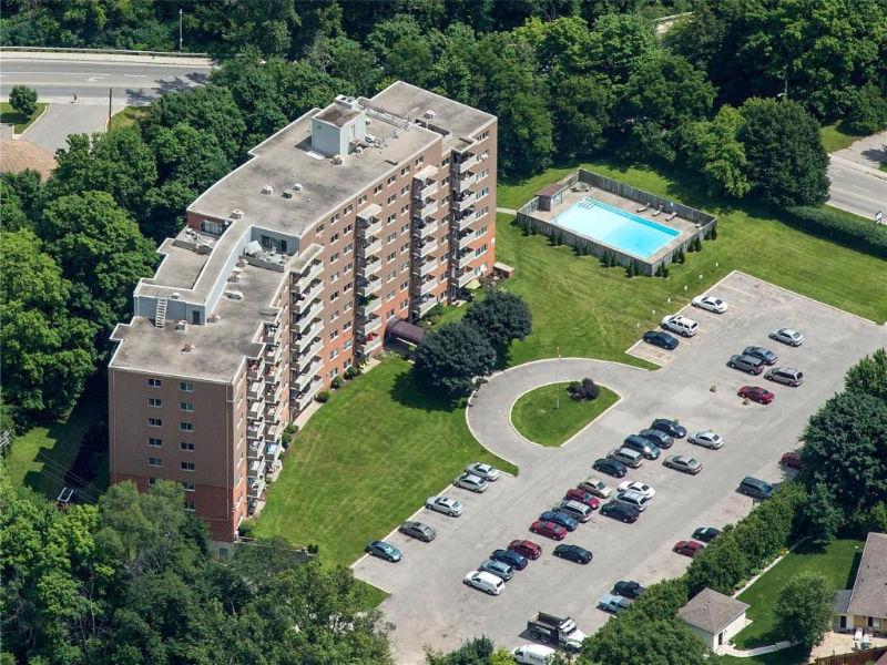 Bachelor Apartment secured HighRise on First Floor/ Pond Mills!