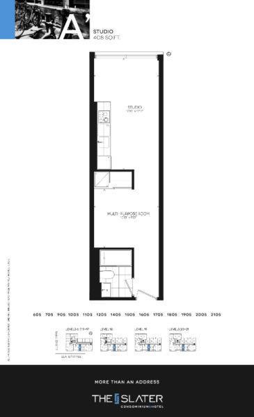 BRAND NEW Studio Rental at The Slater! FIRST MONTH HALF PRICE!