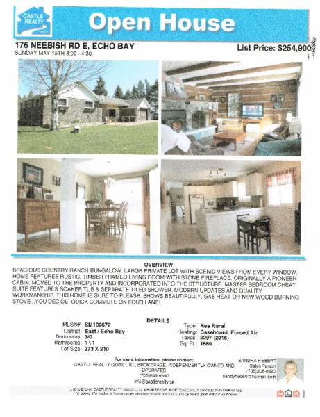 JUST REDUCED! OPEN HOUSE SUNDAY MAY 15TH 3 TO 4:30