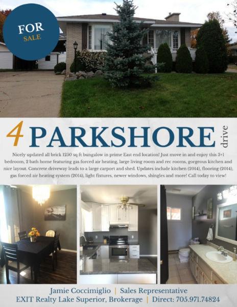 OPEN HOUSE! Saturday, May 21st 1-2pm -- 4 Parkshore Dr
