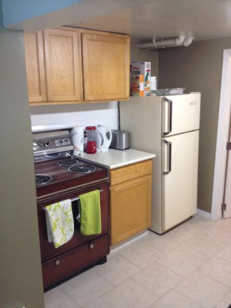 AVAILABLE JUNE 1ST: Large One Bedroom Basement Apartment