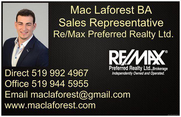 Buying or Selling, Mac Laforest Sales Representative 519992 4967